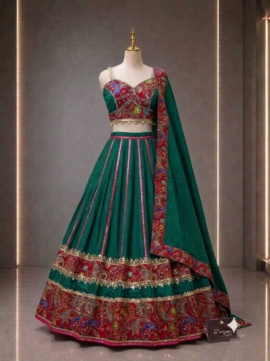 G B Cotton Printed Lehenga