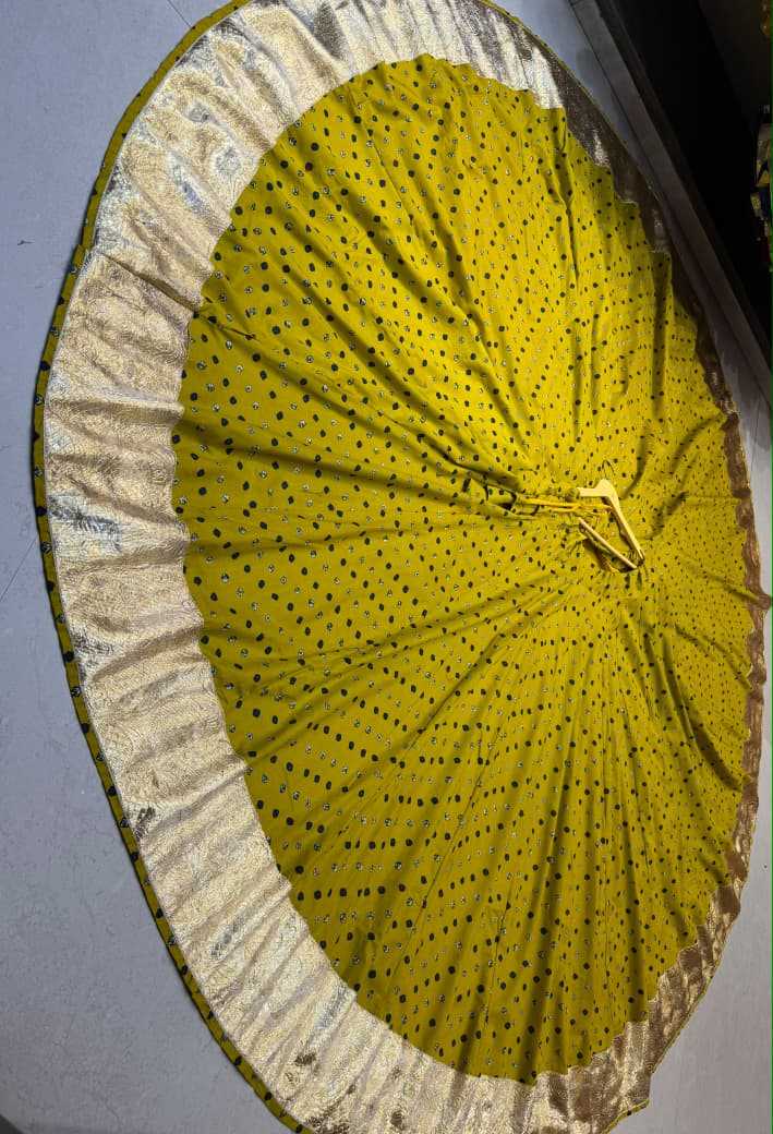 Gharena Skirt Cotton Cambric Designer Lehenga