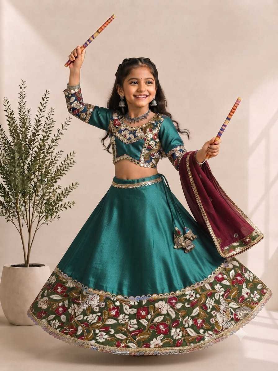 Gunjan Cotton Kids Lehenga