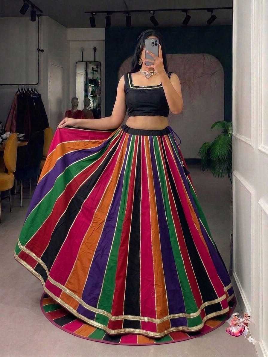 Jaipuri Skirt Cotton Fancy Lehenga