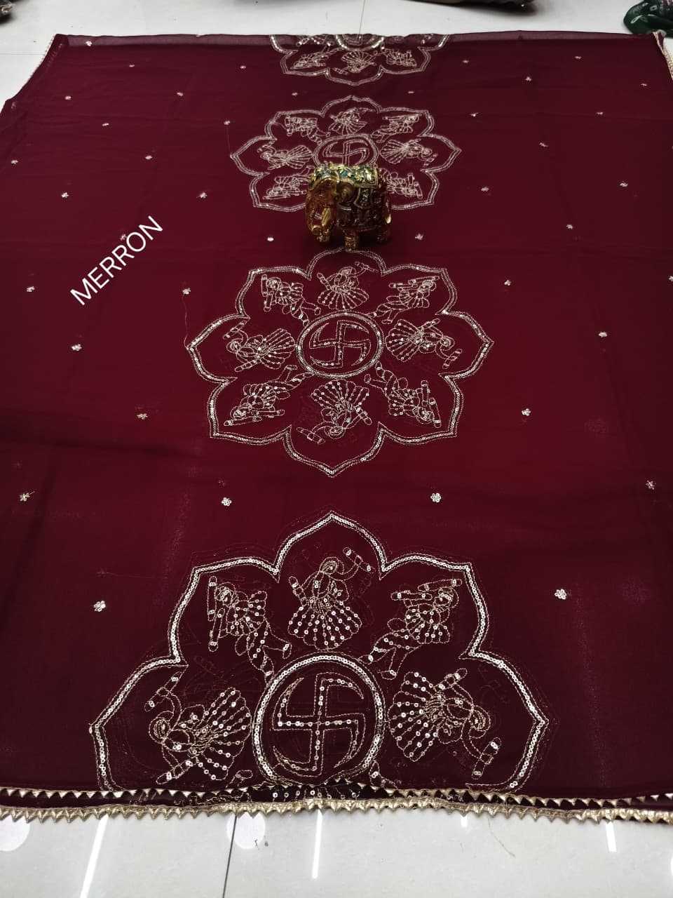 Kalvisha Georgette Gajji Modal Dupattas