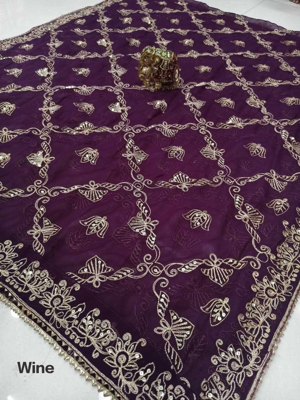 Kamal Duppatta Georgette Gajji Modal Dupattas