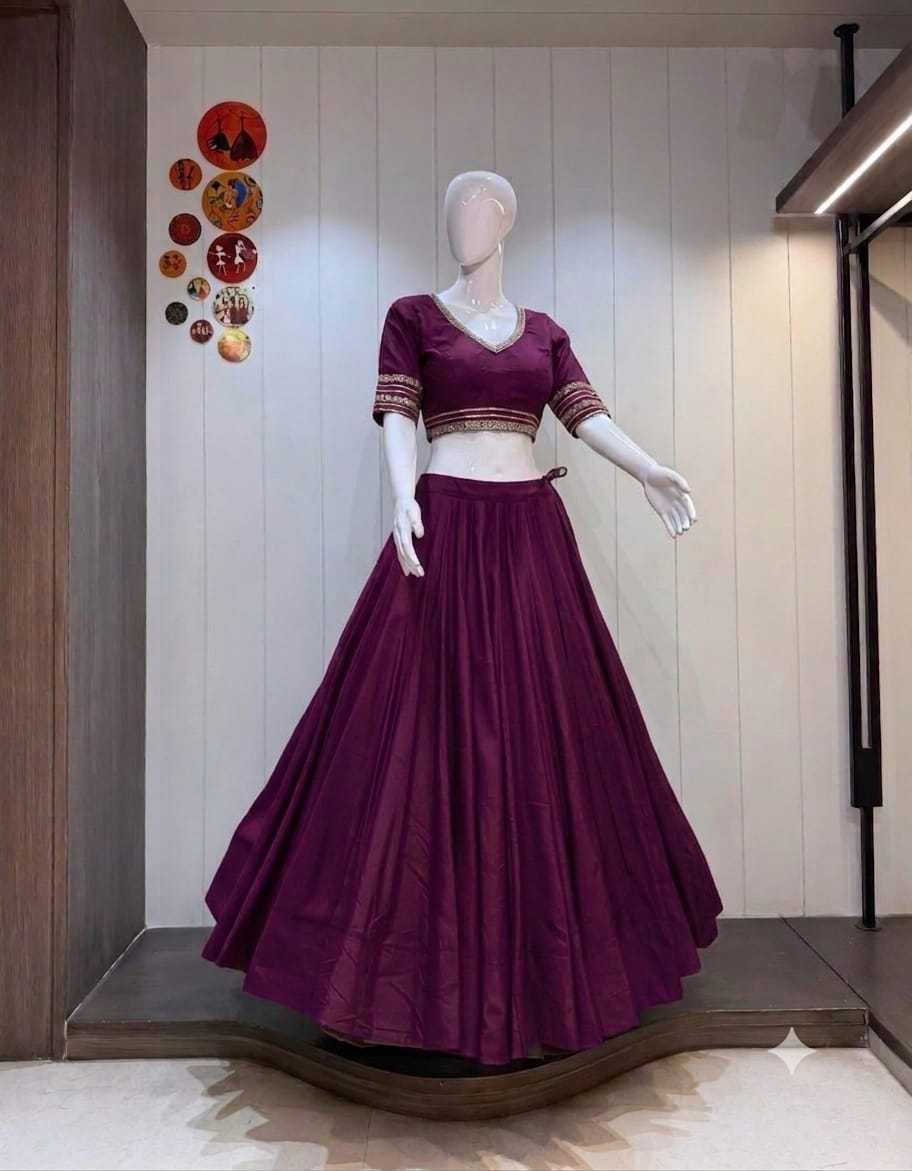 Kasturi Heavy Roman Silk Traditional Lehenga