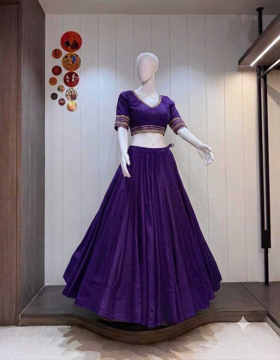 Kasturi Heavy Roman Silk Traditional Lehenga