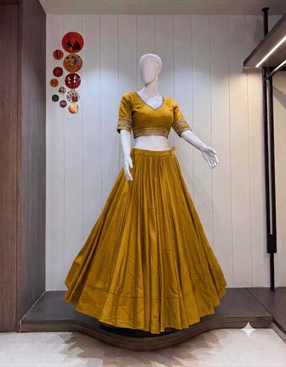 Kasturi Heavy Roman Silk Traditional Lehenga