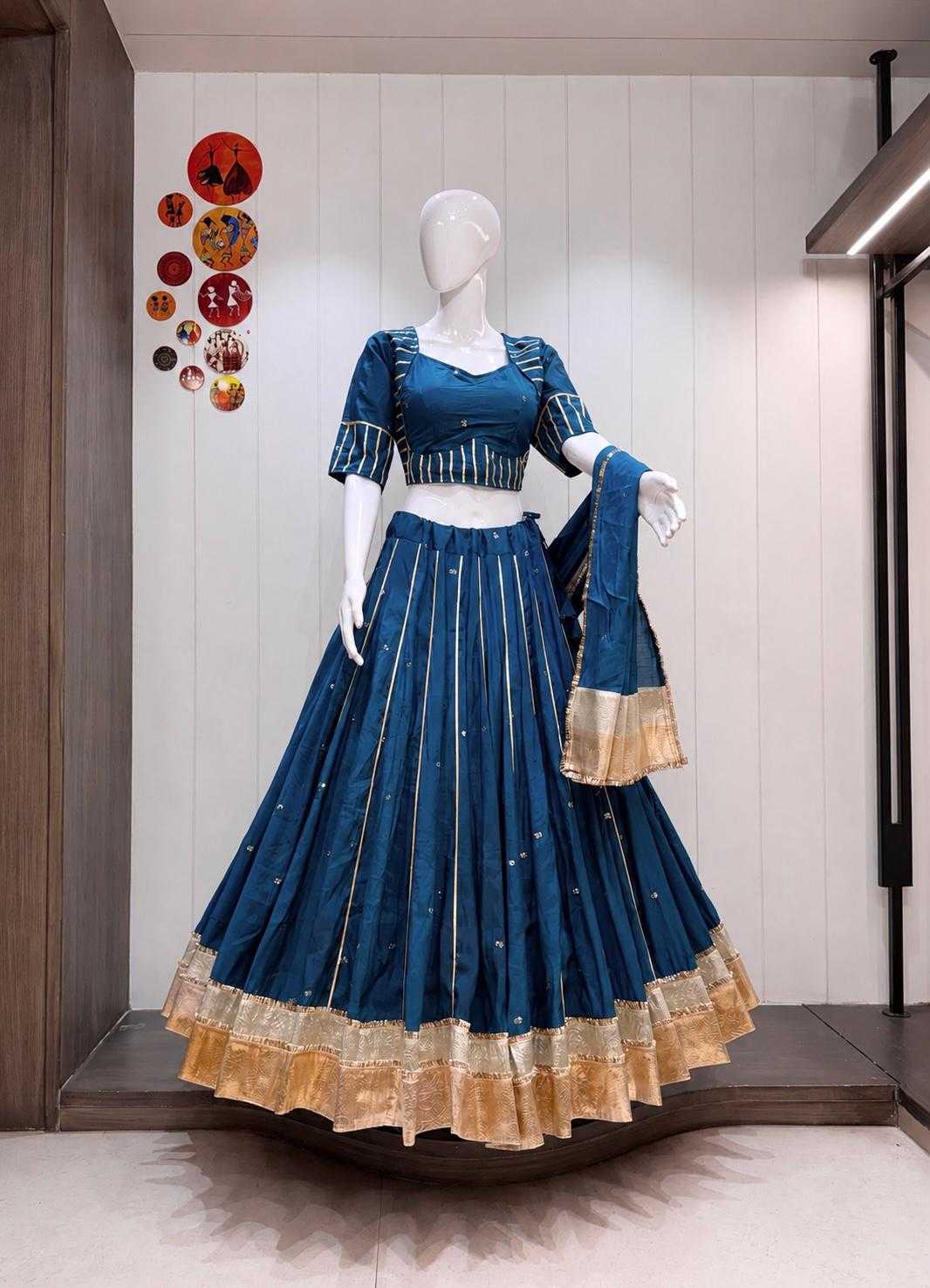 Kasuti Soft Cotton Silk Traditional Lehenga