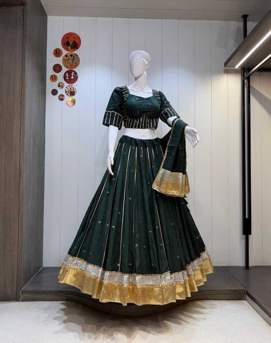 Kasuti Soft Cotton Silk Traditional Lehenga