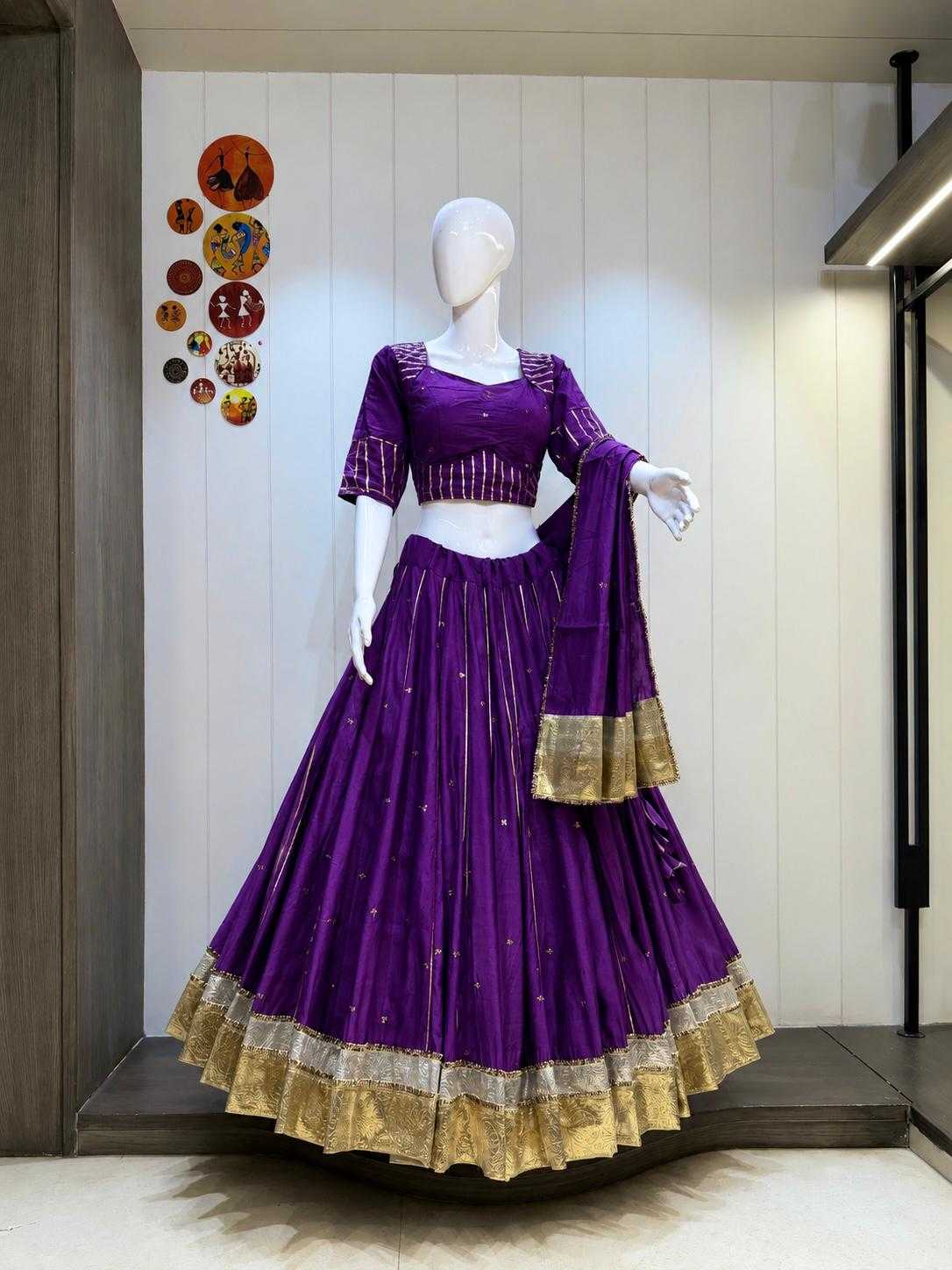 Kasuti Soft Cotton Silk Traditional Lehenga