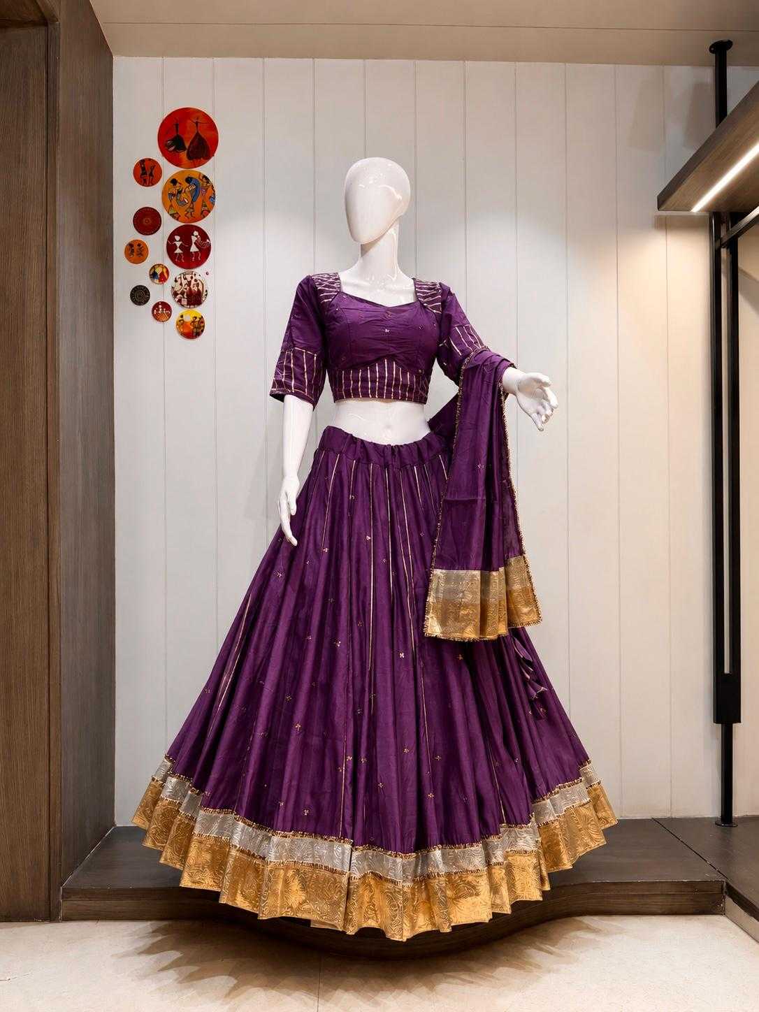 Kasuti Soft Cotton Silk Traditional Lehenga