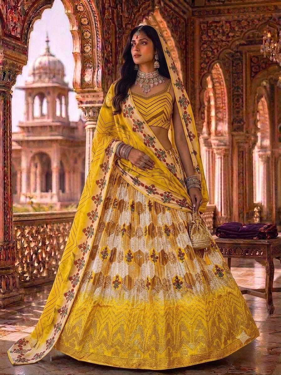 Kavyanika Chinon Fancy Lehenga