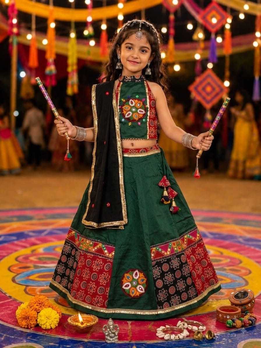 Lado Cotton Kids Lehenga