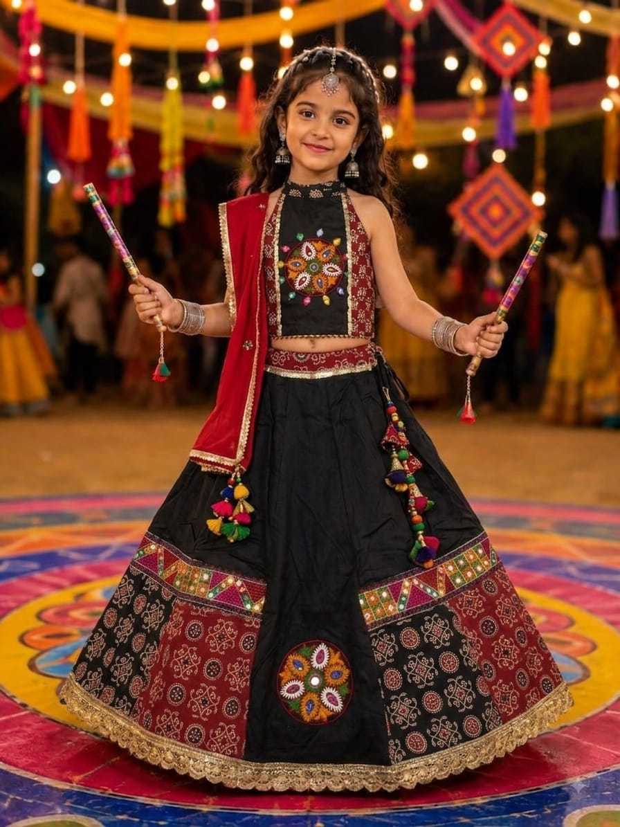 Lado Cotton Kids Lehenga