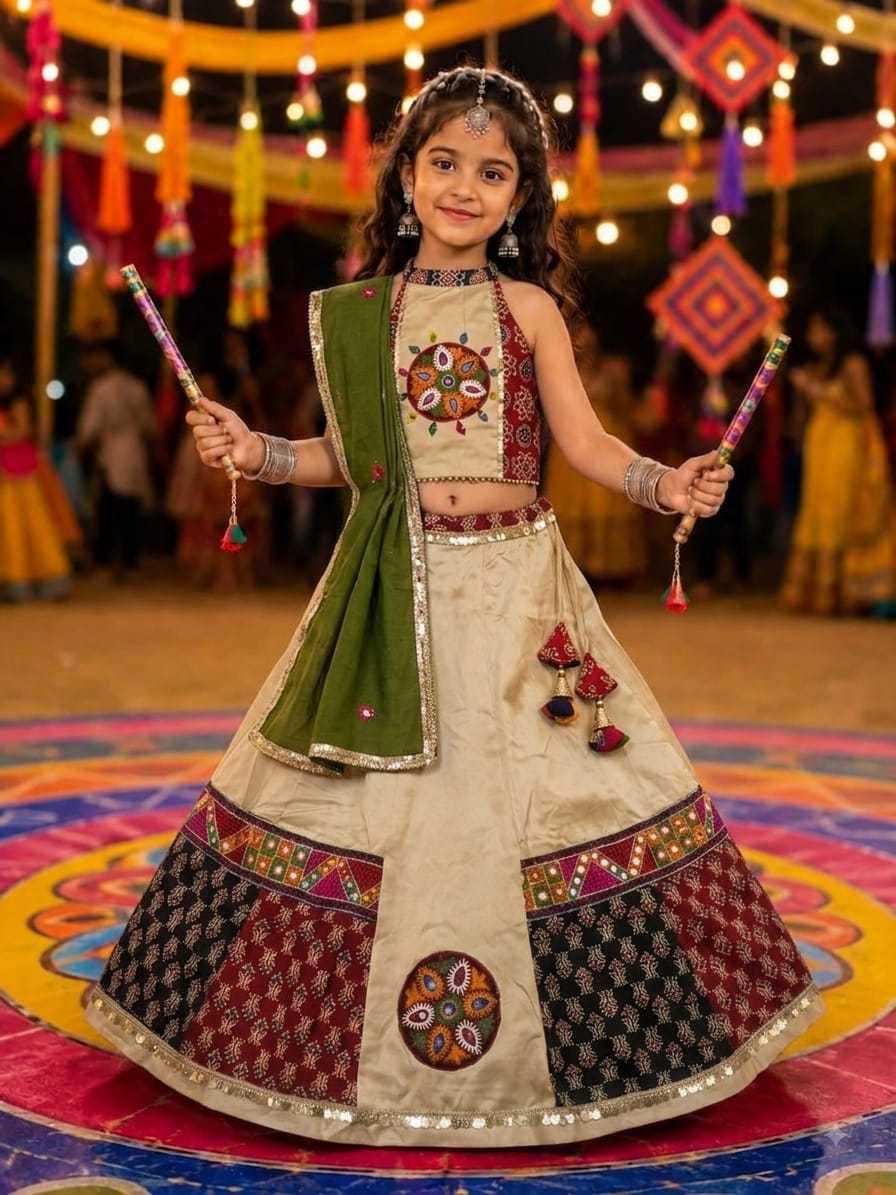 Lado Cotton Kids Lehenga