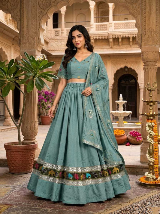 Madhvika Vichitra Silk Lehenga