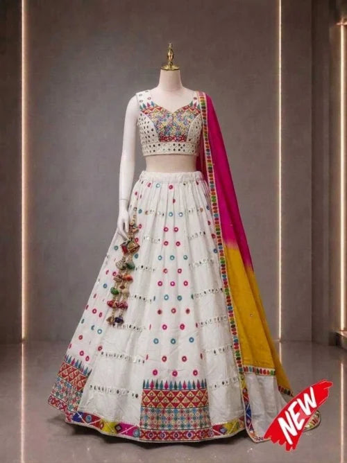Malai Cotton Designer Lehenga