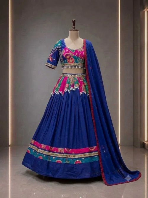 Mayavathi Cotton Cambric Designer Lehenga