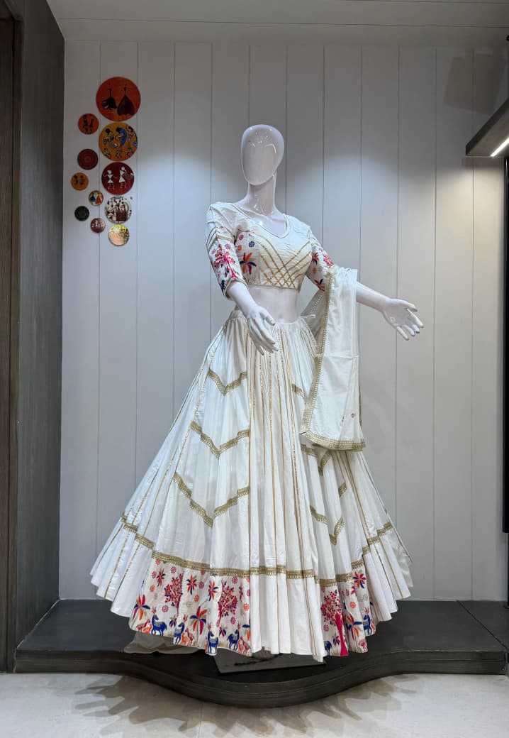 Nature Cotton Cambric Traditional Lehenga