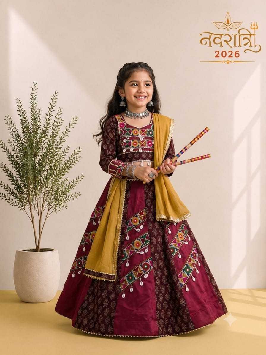 Payal Cotton Kids Lehenga