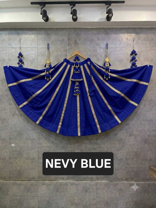 Straight Line Cotton Traditional Lehenga