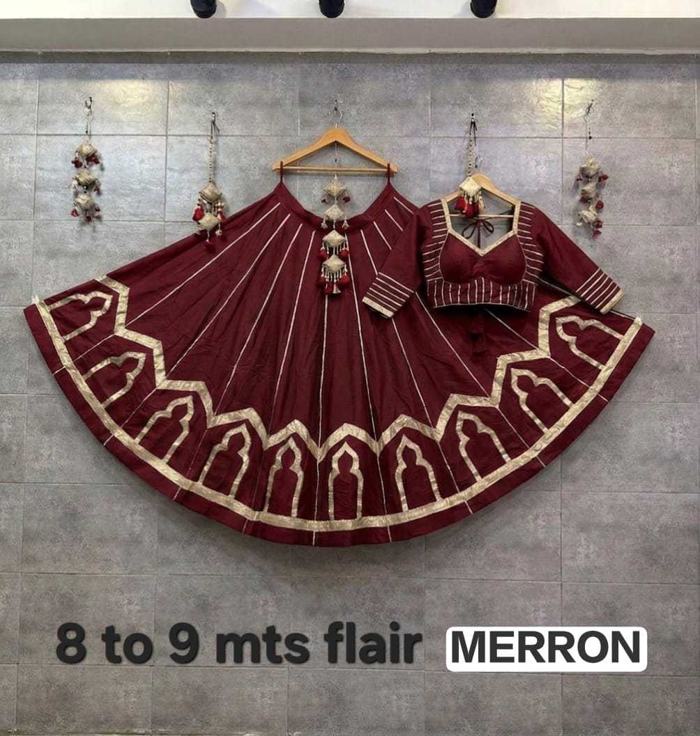 Temple Run Heavy Roman Silk Lehenga