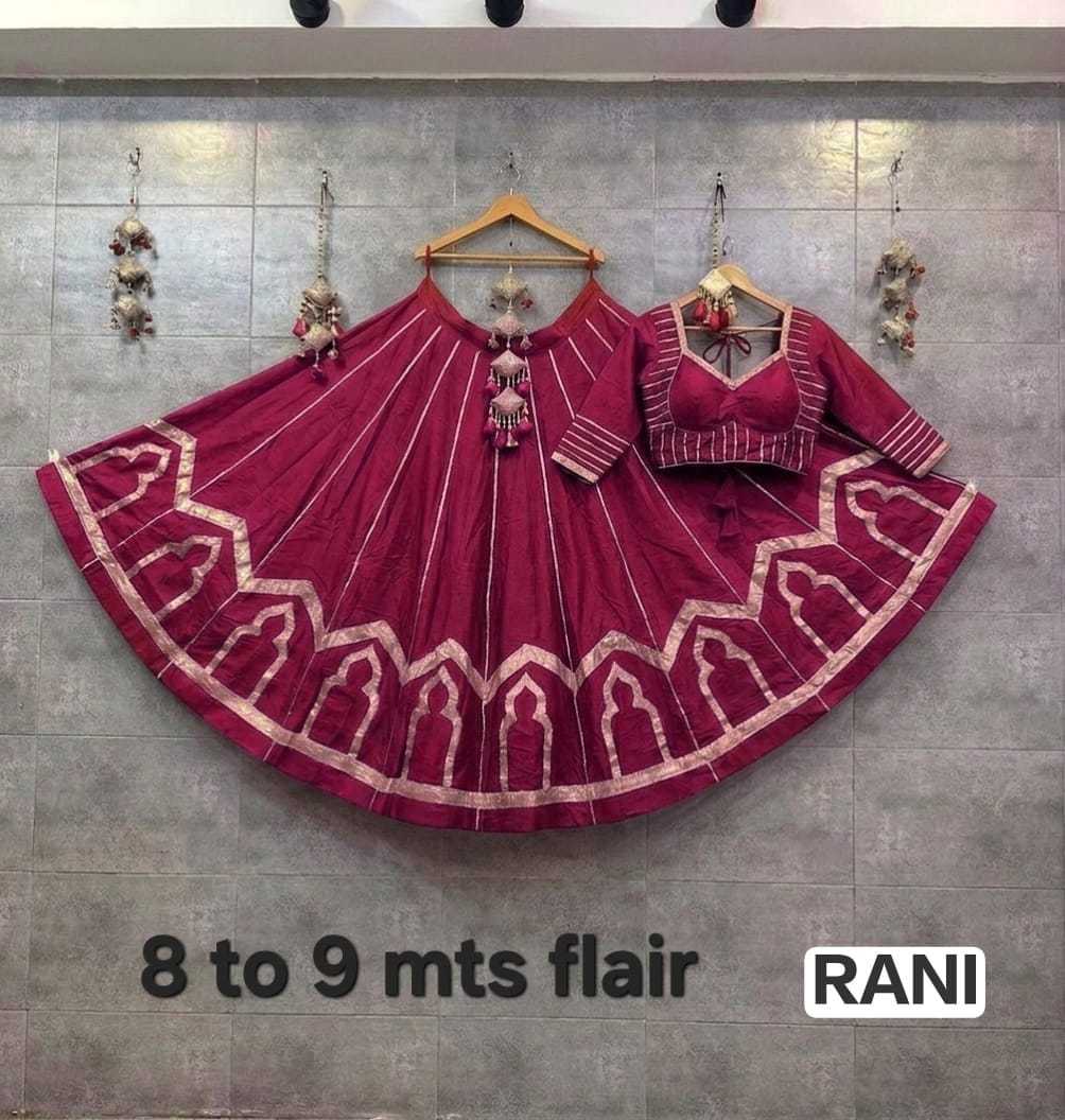 Temple Run Heavy Roman Silk Lehenga