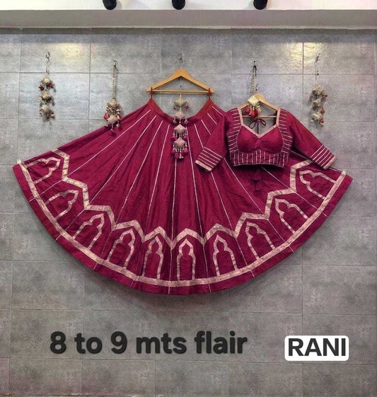 Temple Run Heavy Roman Silk Lehenga