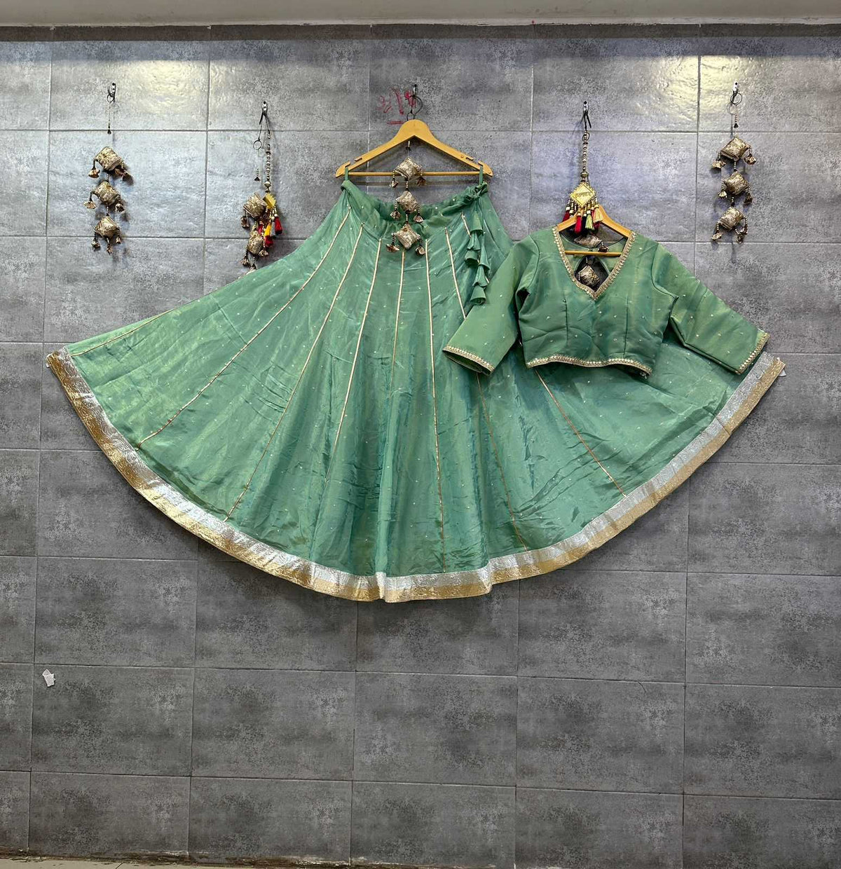 Tissue Silk Lehenga