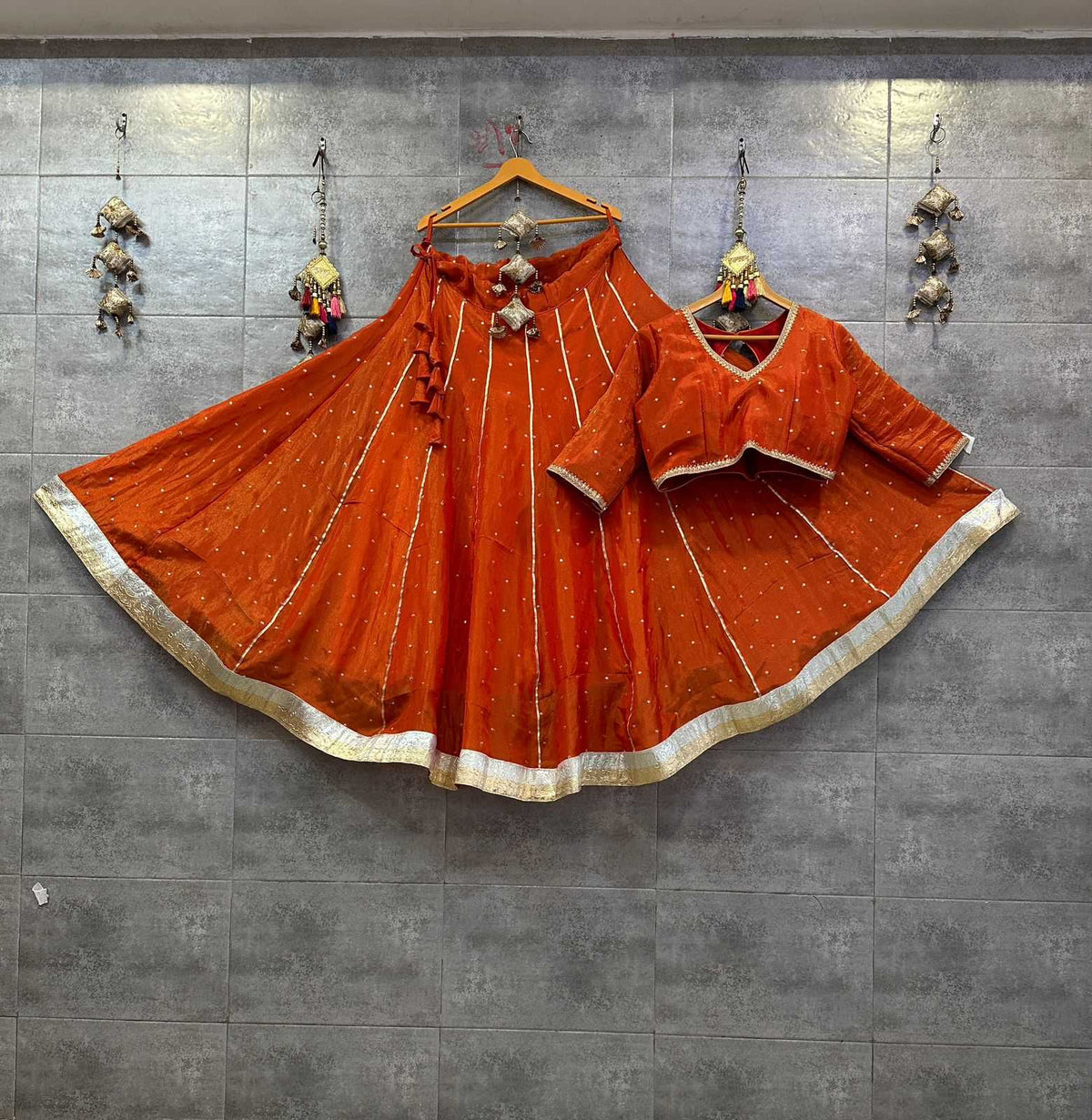 Tissue Silk Lehenga