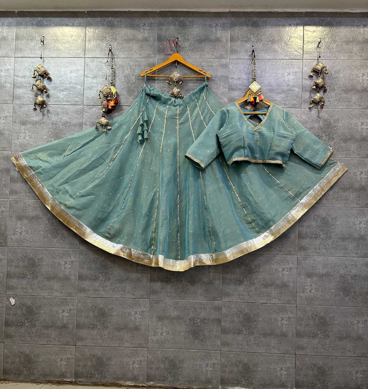 Tissue Silk Lehenga