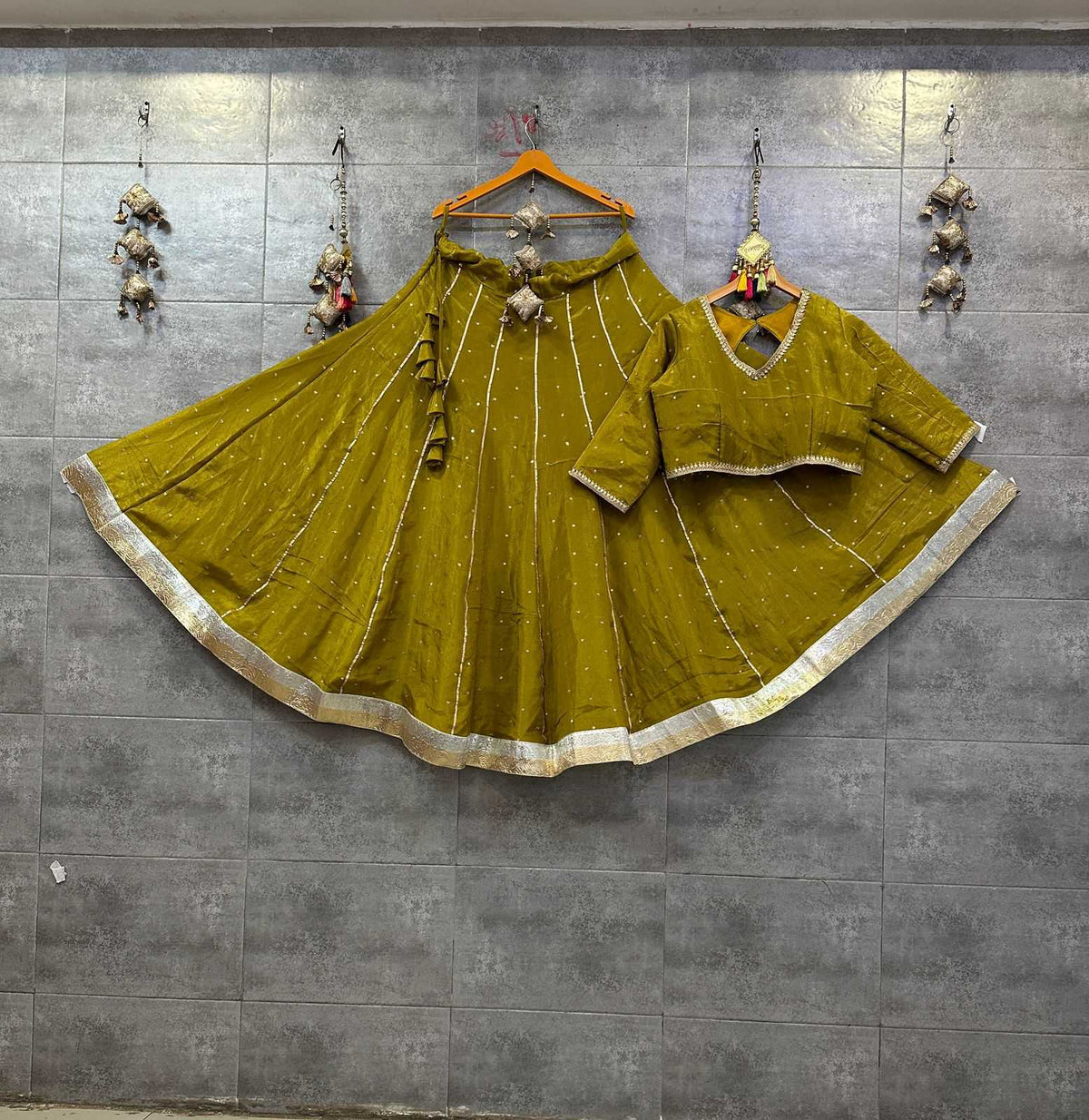 Tissue Silk Lehenga