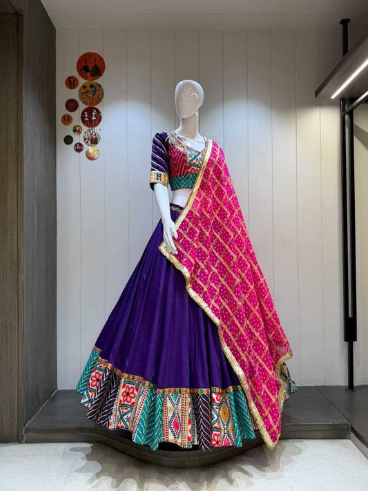 Vintage Gala Soft Cotton Silk Traditional Lehenga