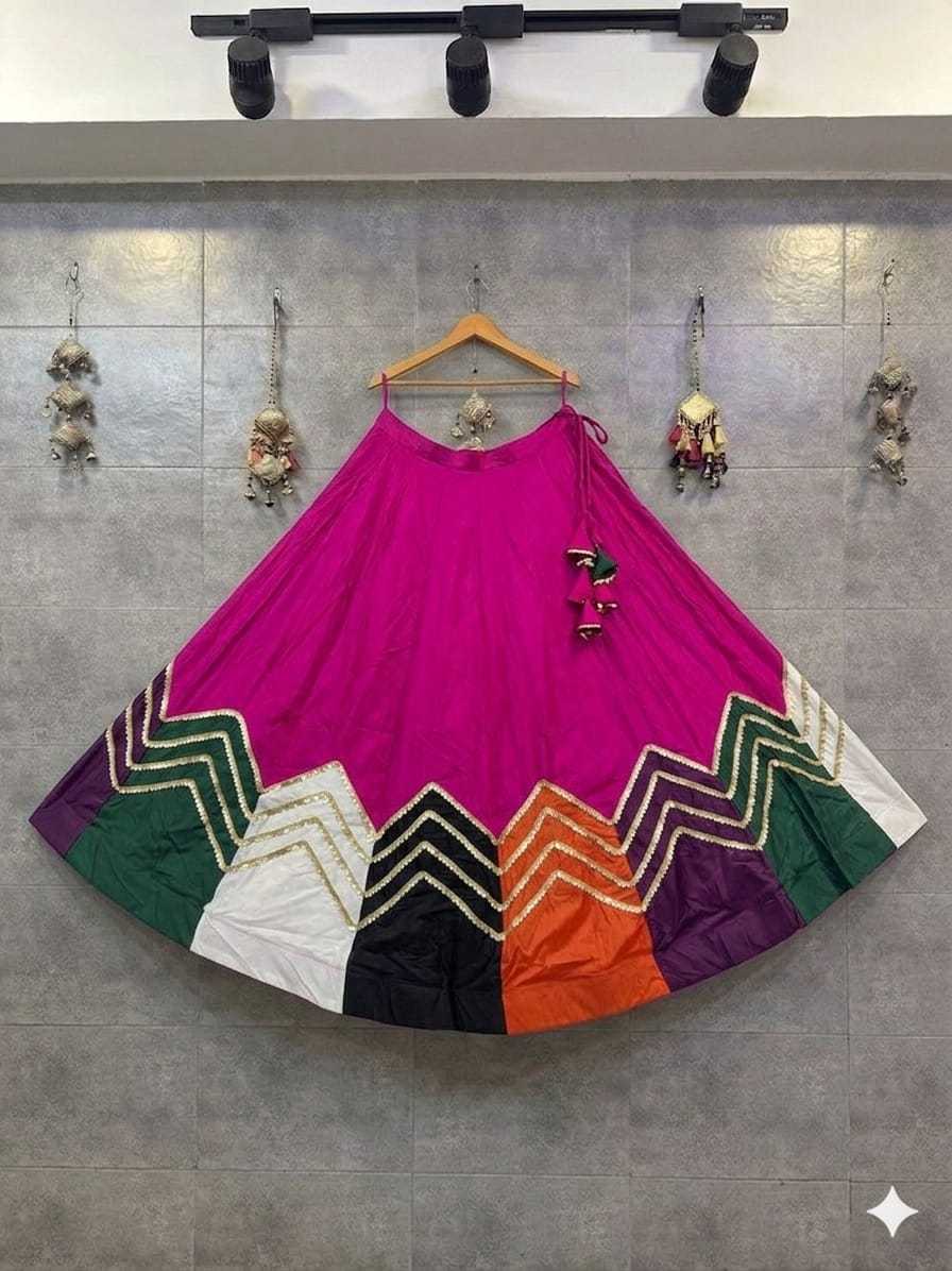 ZIG ZAG Soft Cotton Silk Designer Lehenga