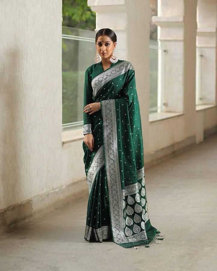 Lichi Silk Banarasi Saree