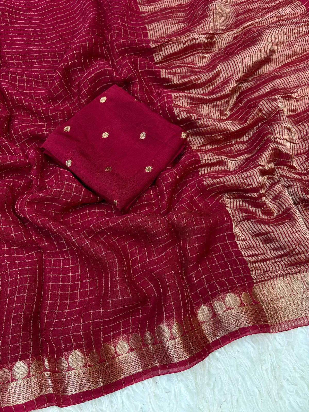 Anya Premium Georgette Designer Saree in Purple