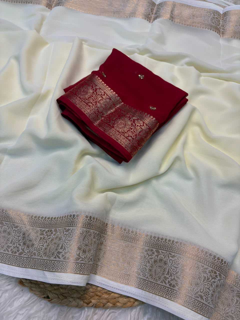 Chiffon Designer Saree
