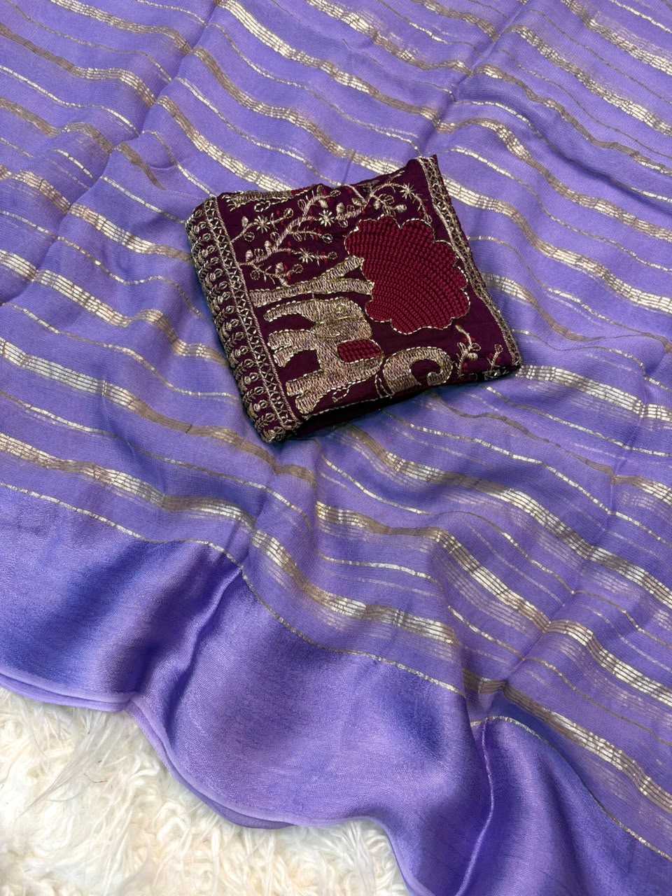 Pure Viscos Designer Saree