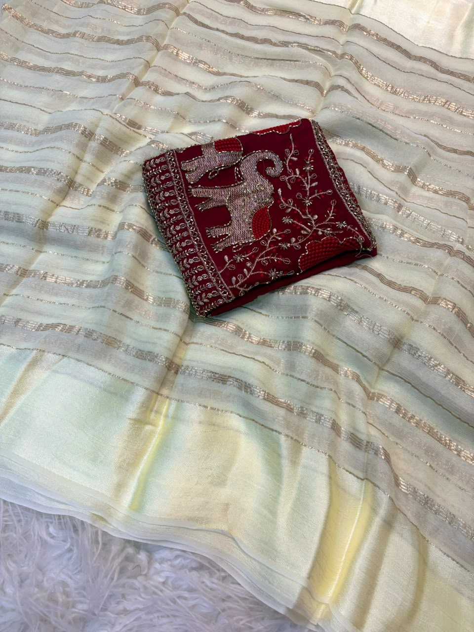 Pure Viscos Designer Saree