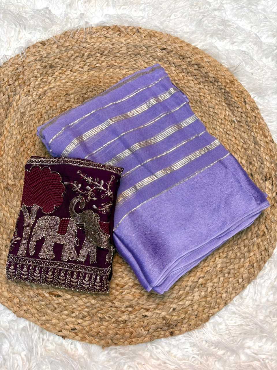Pure Viscos Designer Saree