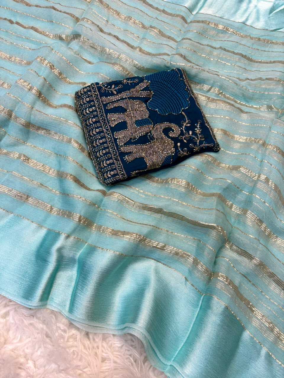Pure Viscos Designer Saree