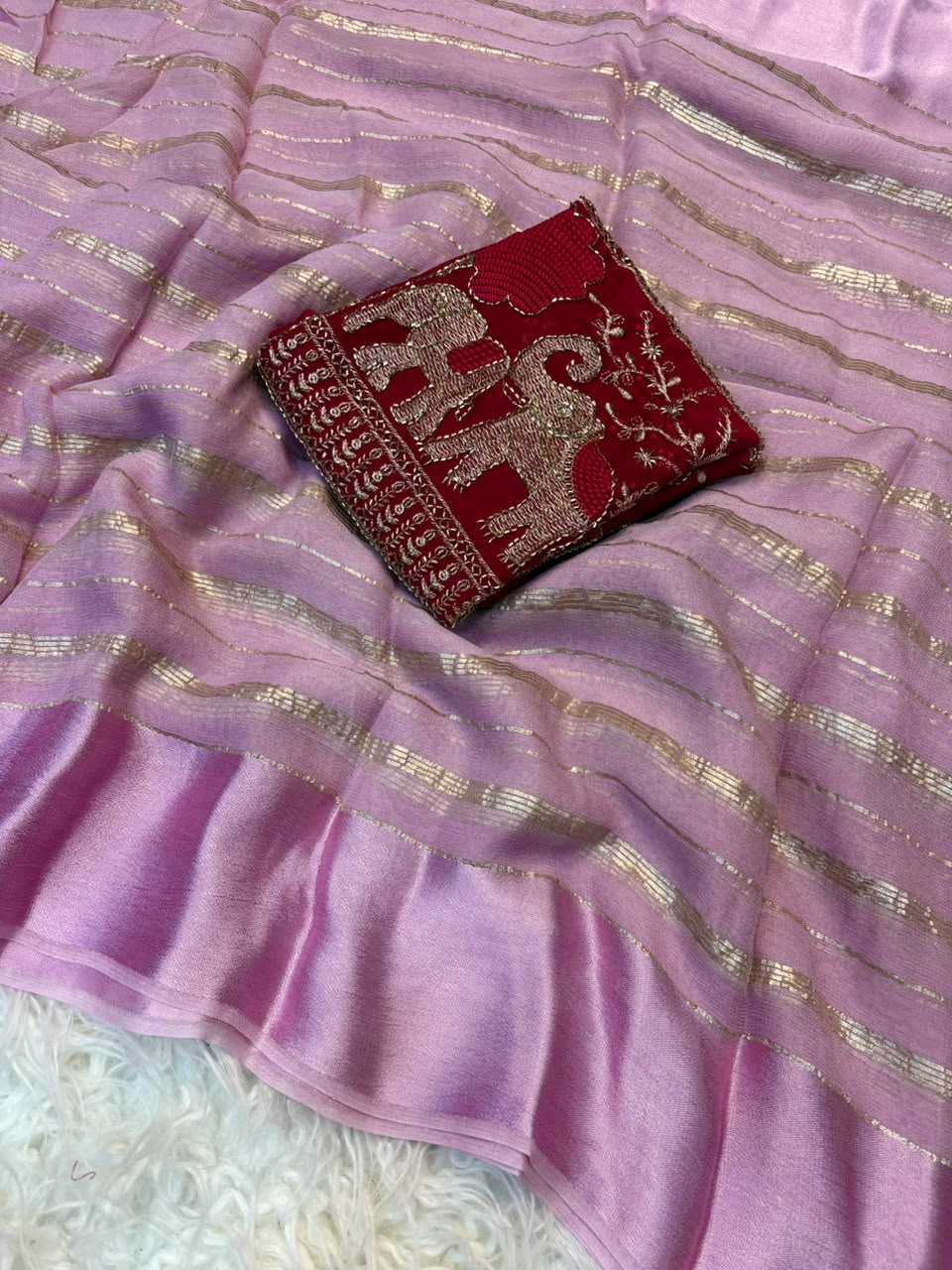 Pure Viscos Designer Saree