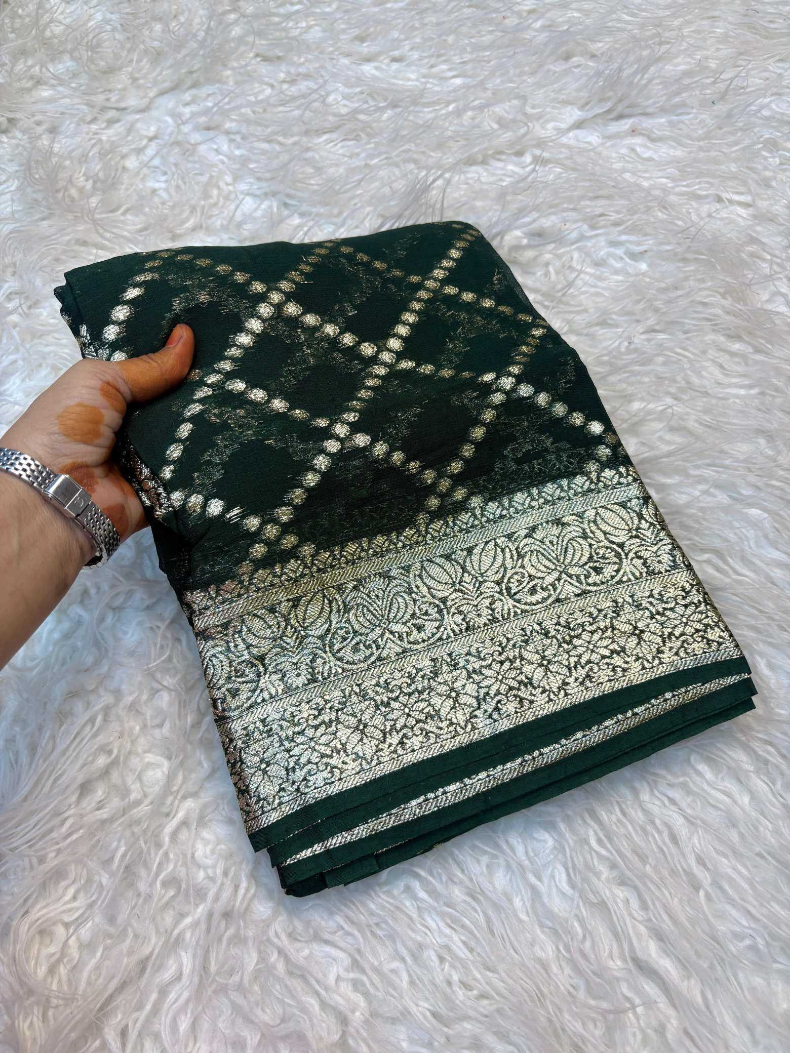 Pure Viscos Georgette Saree