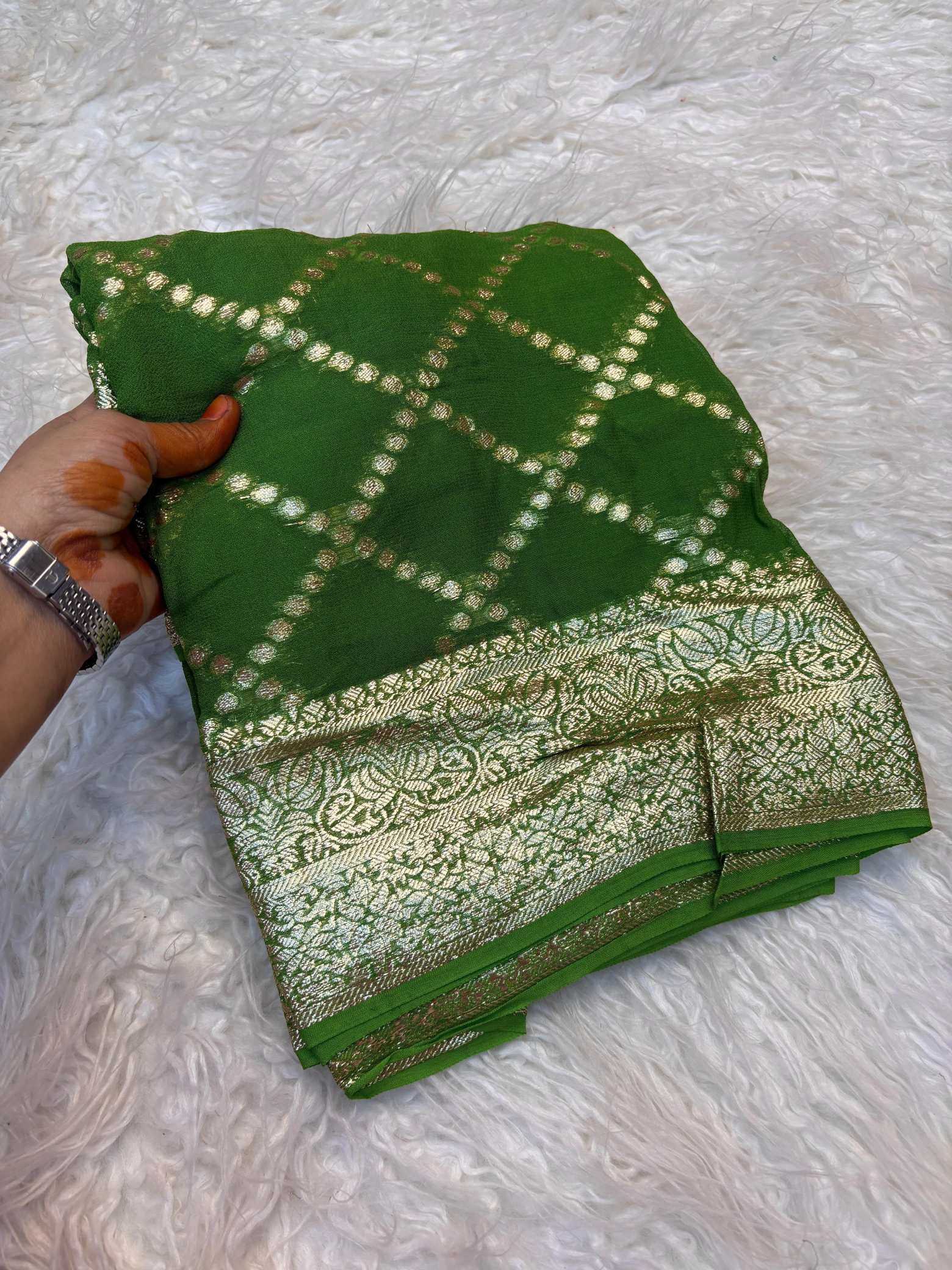 Pure Viscos Georgette Saree