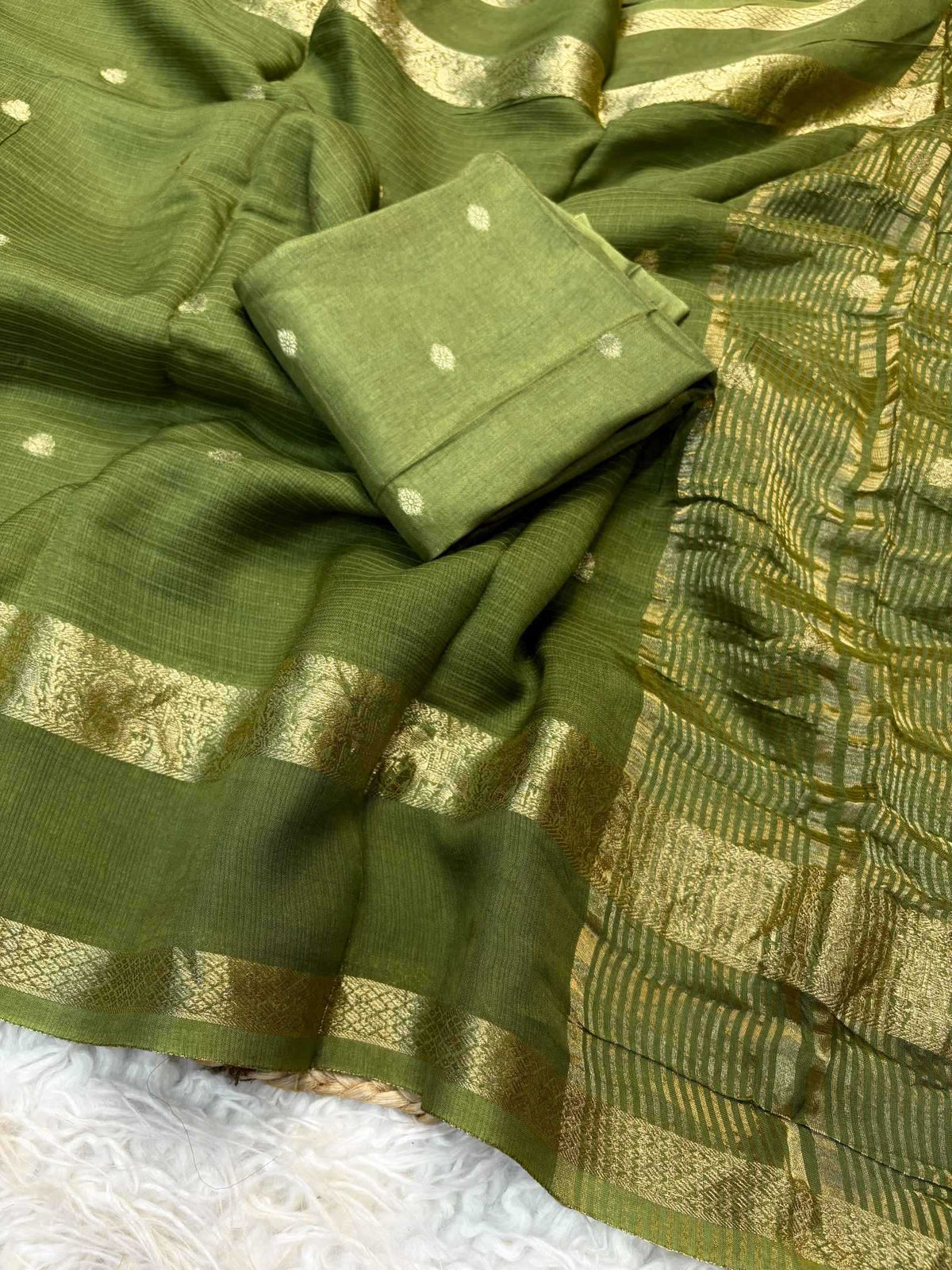 Shree Soft Kota Designer Saree in Green