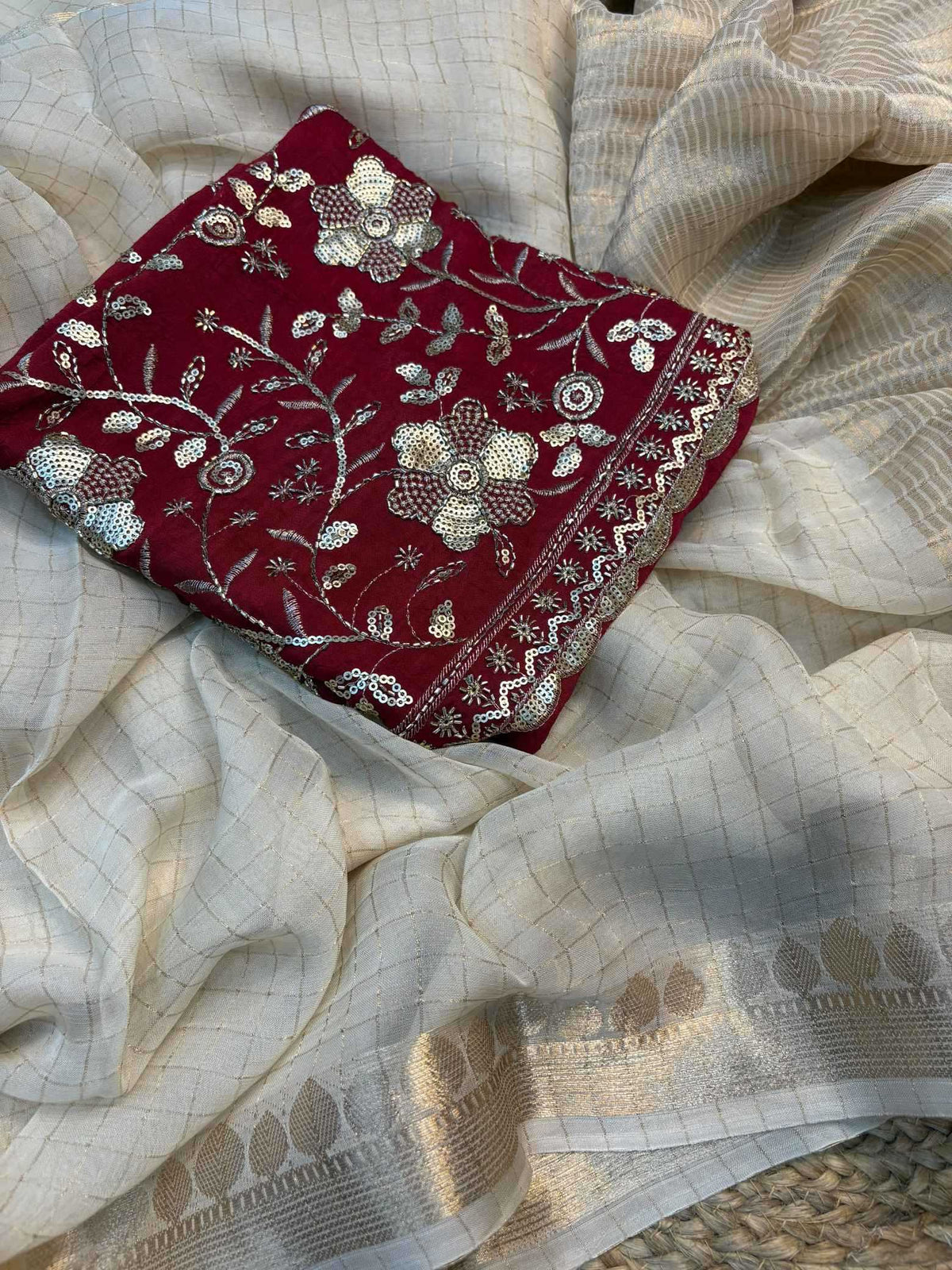 Temple Onam Premium Georgette Designer Saree