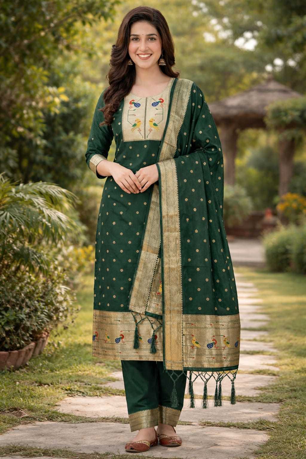 Soft Silk Ladies Suit