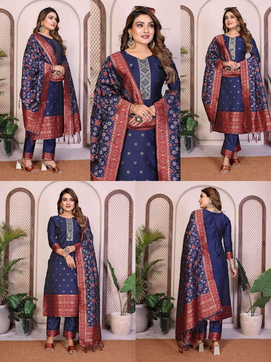 Soft Patola Silk Party Wear Kurti