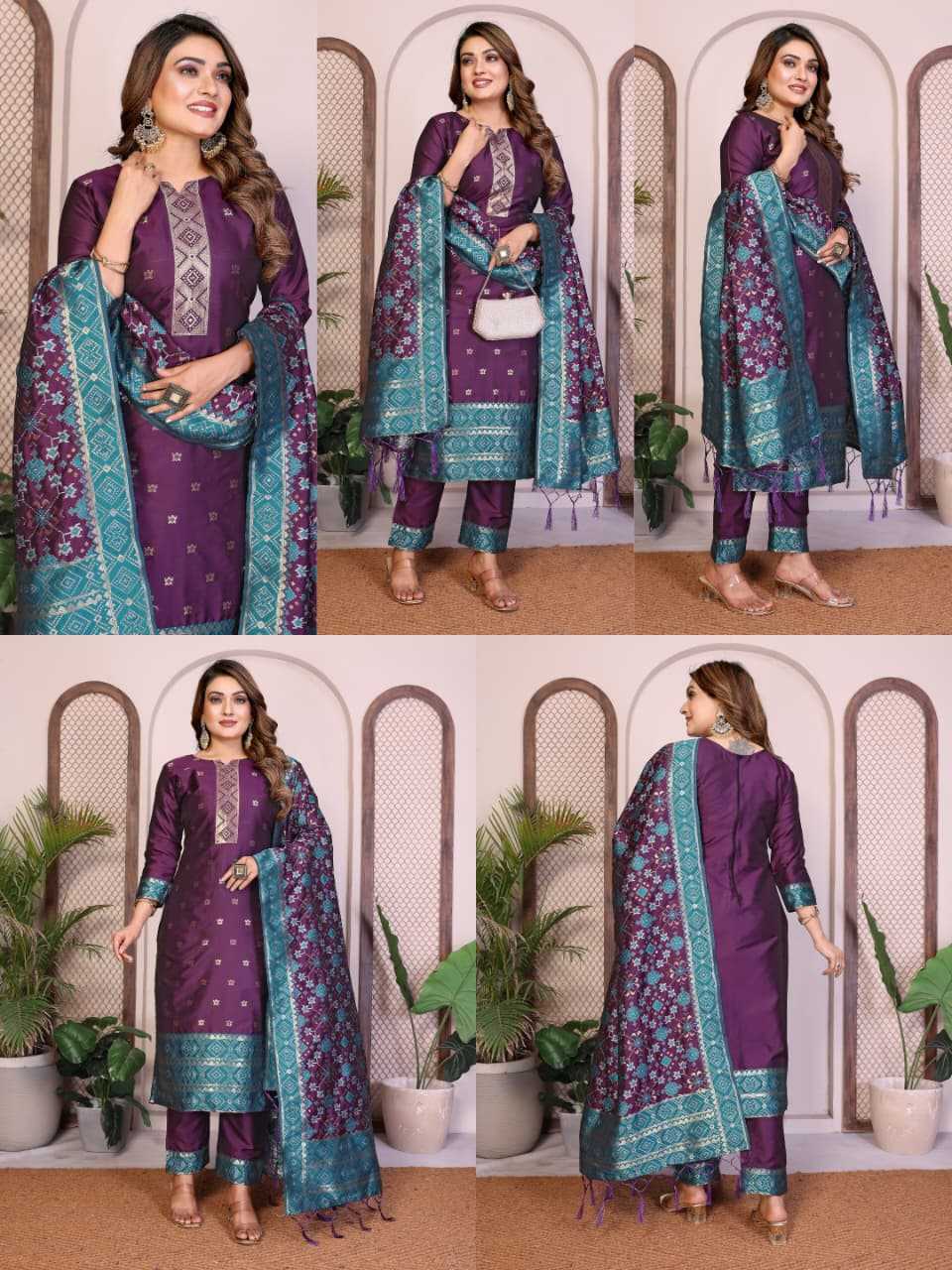 Soft Patola Silk Party Wear Kurti