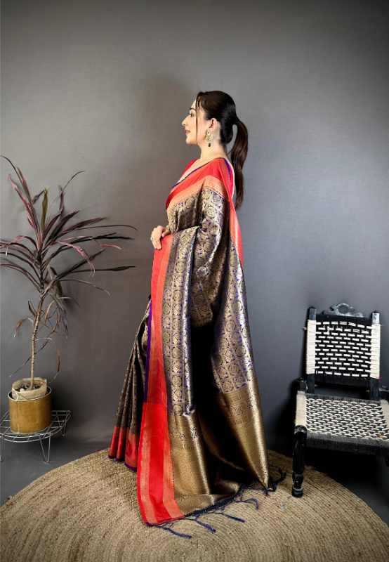 Ghunghat Banarasi Soft Silk Designer Saree