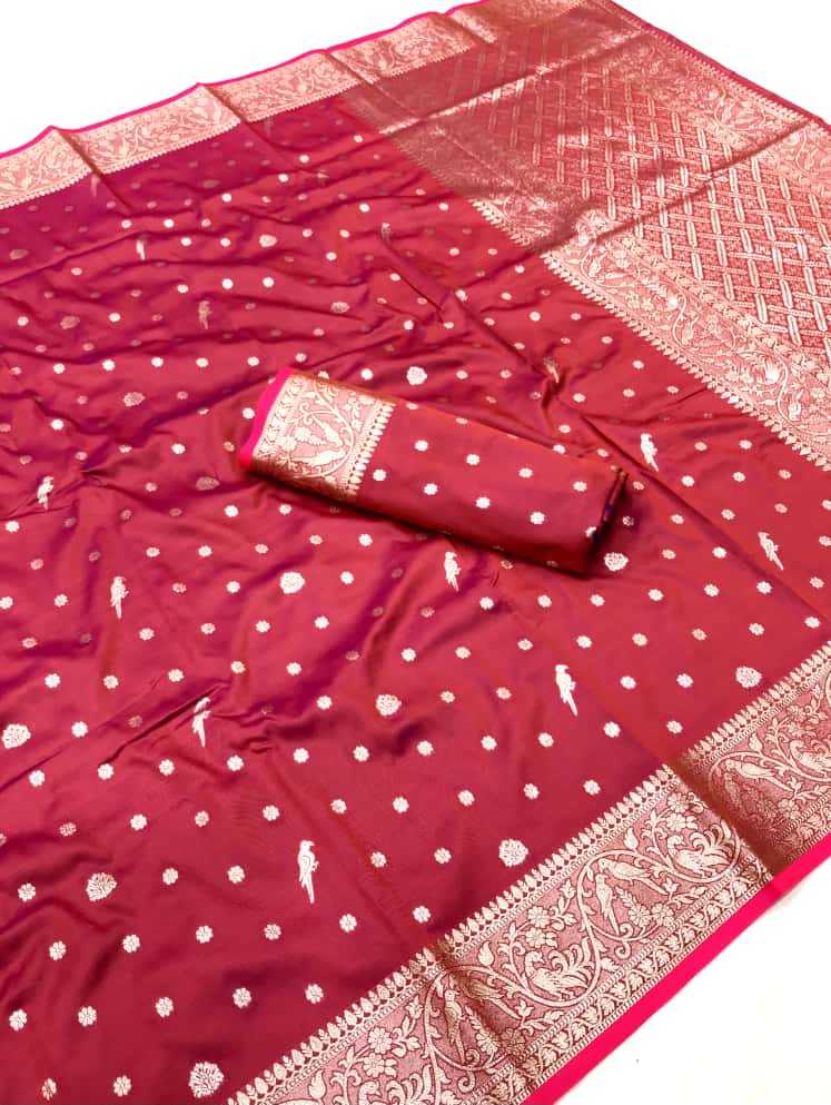 Maher Banarasi Soft Silk Designer Saree