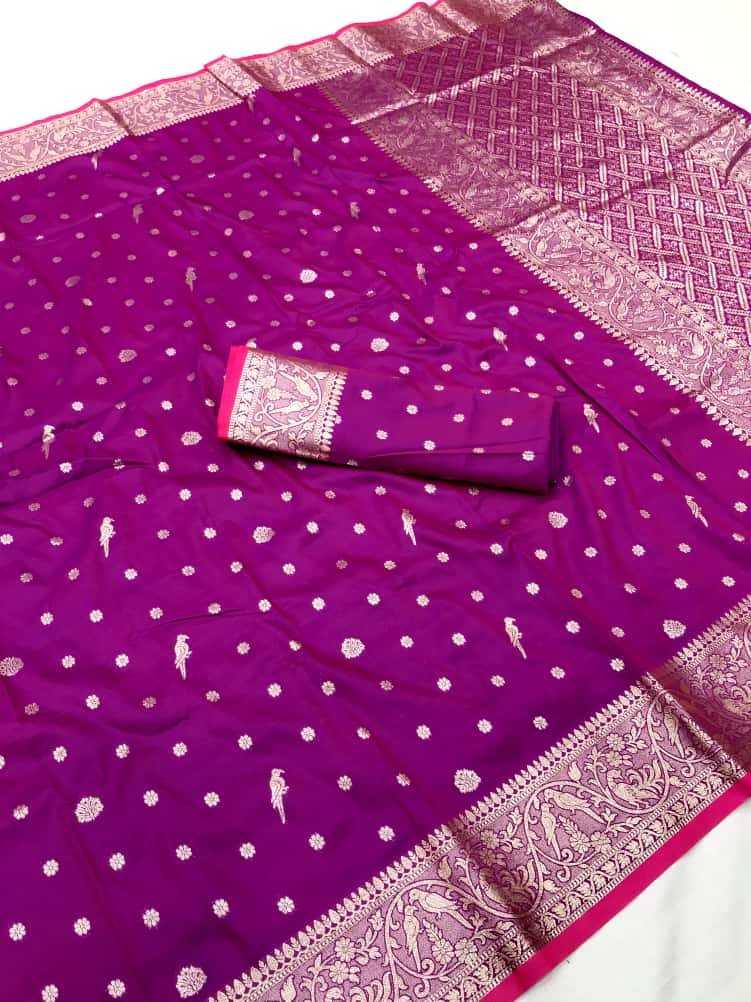 Maher Banarasi Soft Silk Designer Saree
